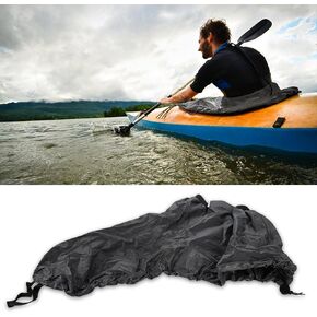 Acouto Spray Skirt Kayak Adjustable Kayak Spray Cover Nylon Kayak Spray Skirt Waterproof Cover Water Sports Accessory(Gray)