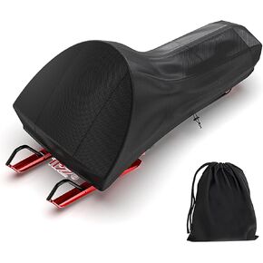 1PZ BI3-HD4 145" Snowmobile Cover Waterproof and UV Protection Sled Ski Cover 420D Heavy Duty Oxford Fabric Replacement for Polaris Skidoo Yamaha Arctic Cat Lynx Camso Fits Up to L 145"x W 51"x H 48"