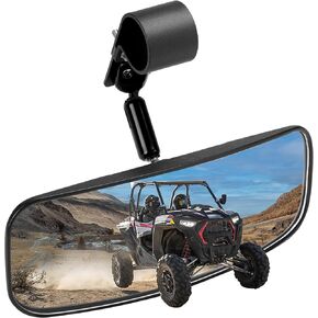 KEMIMOTO UTV Rear View Mirror, KEMIMOTO RZR Center Mirror for 1.75"-2" Roll Bar Mount Compatible with Polaris RZR 1000 XP Turbo PRO XP R Talon Pioneer 1000 YXZ 1000 Teryx
