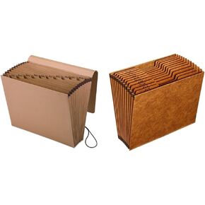 Pendaflex Expanding Kraft File with Flap, Jan.-Dec. Index, 12 x 10, 1 per Box (K-17M-OX),Brown