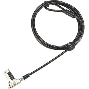 Kensington Slim N17 2.0 Combination Laptop Lock for Wedge-Shaped Slot Dell Laptops (K65094WW)