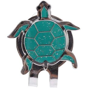 Golf Ball Marker Hat Clip,Cute & Fun Golf Ball Marker with Magnetic Ball Marker for Women Men Kids - 6 Patterns to Choose from(Tortoise)