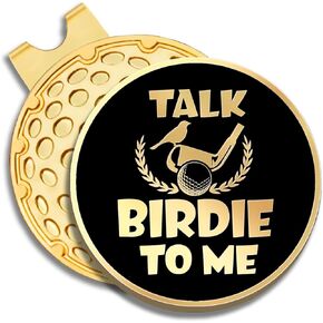 Talk Birdie to Me Golf Ball Marker with Magnetic Hat Clip, Funny Golf Gift for Men Woman