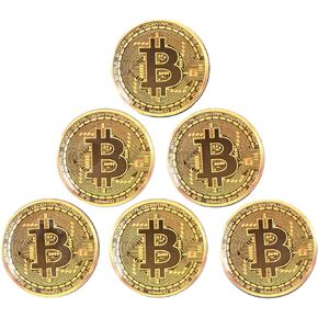 Bitcoin Golf Ball Markers Value Pack - Works with Most Hat Magnetic Clips and Divot Repair Tools Men and Women Golf Gift Accessories Funny Ball Mark Bulk Lot of Bitcoin Ball Markers