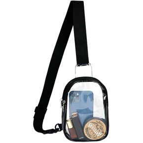 Clear Purses for Women Stadium, Clear Sling Bag Clear Bag Stadium Approved, Back Pack Clear Stadium Bag Crossbody Bags for Women Trendy