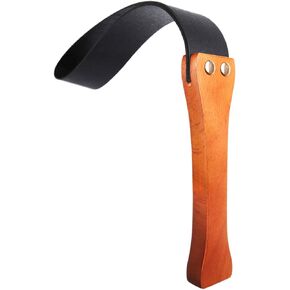 Genuine Leather Horse Whip | Black Riding Crop for Equestrian Sport | 19" Bullwhip Paddle