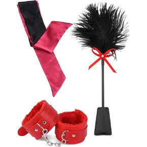 Crop Feather Tickler for People Cosplay Hand Guffs