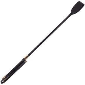 جلد طبيعي فاخر مقاس 18 بوصة من محصول الحصان سوط قفز الخفافيش مقبض أسود | قضيب من الألياف الزجاجية للفروسية للتدريب على الفروسية الإنجليزية in Kuwait