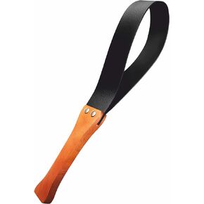 PU Leather Paddle Riding Crop for Horses Equestrianism Crop with Anti-Slip Wooden Handle