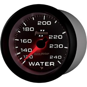 Auto Meter 7832 Phantom II 2-5/8" 120-240 F Mechanical Water Temperature Gauge