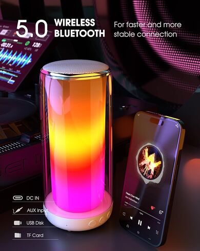 Karaoke Machine for Adult Kids, Portable Bluetooth Karaoke Speaker with 2 Wireless Microphones, Singing Karaoke Player for Birthday Gift Party Family Home Supports TWS/Bluetooth/TF/AUX/USB in Kuwait