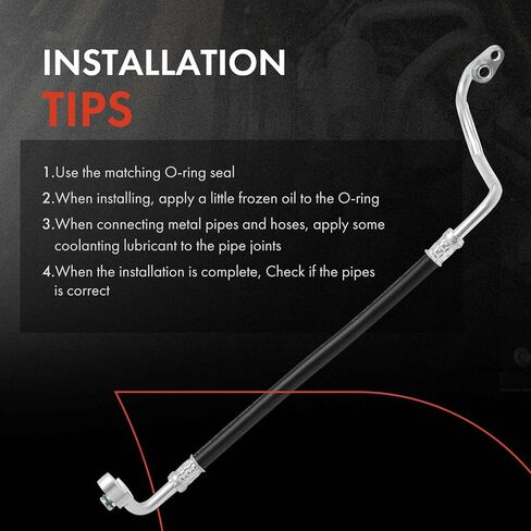 A-Premium A/C Discharge Line Hose Assembly Compatible with Acura TL 2009-2014 3.5L 3.7L, Compressor to Condenser in Saudi Arabia