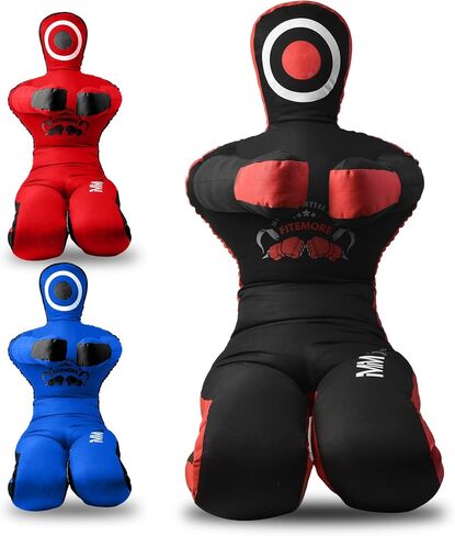 FITEMORE Grappling Dummy - MMA Unfilled Punching Bag - Phantom Black Wrestling Dummy - Judo, Karate Training, Fitness, BJJ, Brazalian Jiu Jitsu, Mixed Martial Arts Training & Kick Boxing in Saudi Arabia