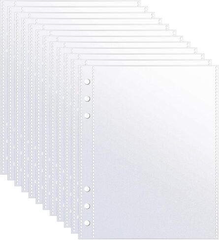 30 حزمة من 60 جيبًا مقاس 5 × 7 بوصات لحافظات بطاقات الصور مقاس A5 و6 حلقات، صفحات صور بجيب واحد على الوجهين وواقي أوراق صور فائق الوضوح للصور والبطاقات البريدية in Kuwait