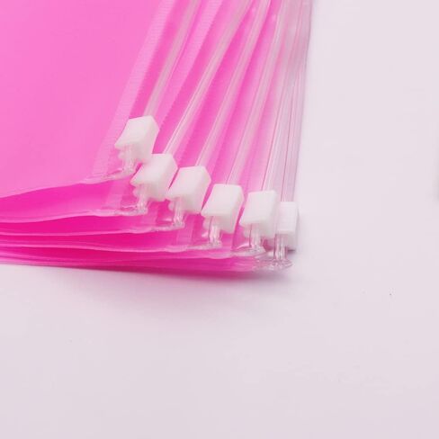 الأرجواني PVC الموثق جيوب 12pcs A6 المجلدات سستة الحقيبة حقيبة فضفاضة ورقة 6 ثقوب PVC البريدي المنظم مجلد لمجلة الميزانية حفظ أكياس الجيب in Kuwait
