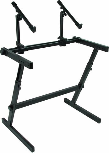 حامل لوحة المفاتيح Quiklok (Z/726) وRockJam KB100 مقعد لوحة المفاتيح المبطن القابل للتعديل، طراز X، أسود in Saudi Arabia