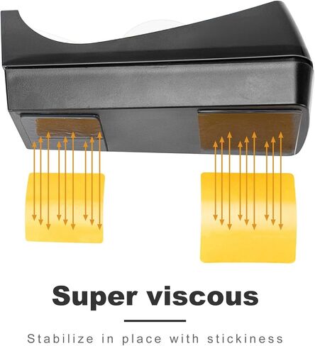 OWLKELA 2 عبوة من موزع الأشرطة مع الأشرطة، 1 بوصة، أسود، شريط شفاف مع موزعات مع تصميم وسادة مضادة للانزلاق، مثالي للمدرسة، المنزل، تغليف الهدايا، المكتب in Kuwait