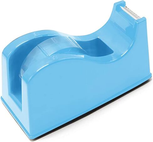 MR.R Desktop Tape Dispenser, Sublimation Masking Tape Dispenser, Adhesvie Roll Holder with Weight Nonskid Base Blue for Heat Press Transfer Printing Tape (Fits 1'' & 3'' Core) in Saudi Arabia