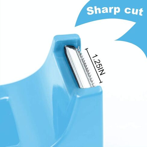 MR.R Desktop Tape Dispenser, Sublimation Masking Tape Dispenser, Adhesvie Roll Holder with Weight Nonskid Base Blue for Heat Press Transfer Printing Tape (Fits 1'' & 3'' Core) in Saudi Arabia