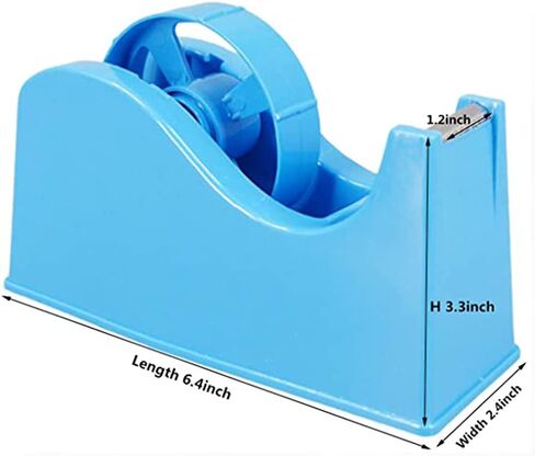 MR.R Desktop Tape Dispenser, Sublimation Masking Tape Dispenser, Adhesvie Roll Holder with Weight Nonskid Base Blue for Heat Press Transfer Printing Tape (Fits 1'' & 3'' Core) in Saudi Arabia
