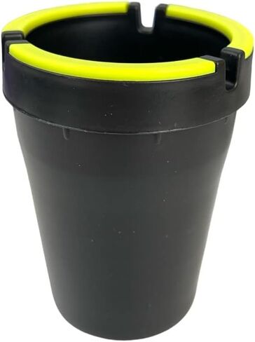 SnowTree - Ash Tray for Cars (Black, Mini) Self Extinguishing Car Ashtray - Smokeless Ashtray for Cars - Portable Ashtray - Automotive Ashtrays - Cup Holder Ashtray Trash Can in Saudi Arabia