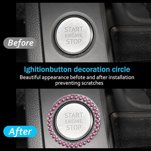 منفضة سجائر سيارة من الكريستال الماسي مع غطاء مقاوم للرائحة، منفضة سجائر السيارة مع غطاء أزرق LED، منفضة سجائر محمولة للسيارة، حامل أكواب أسطواني بدون دخان للسجائر، سلة مهملات صغيرة للسيارة (وردي) in Kuwait