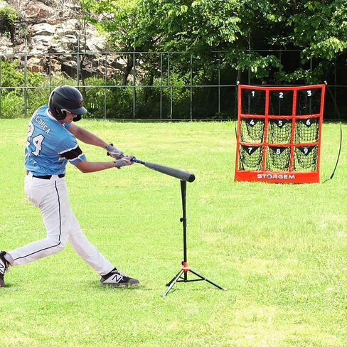 Storgem Baseball and Softball Net,Pitching Target Baseball Net with 9 Pocket,Pitching Strike Zone Target Net with Carry Bag in Kuwait