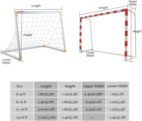 Delaman Soccer Net 6X4, Kids Soccer Net for Replacement Goal Net and Soccer Goal Straps, Soccer Goal Net,Sports Soccer Goal Post Net Replacement for Sports Match Training in Saudi Arabia