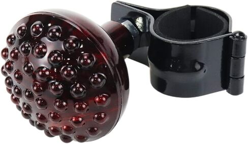 Modengzhe 2.2-Inch Steering Wheel Spinner Knob with 1.2-Inch Metal Clamping Ring for Trucks Buses Large Vehicles (Lattice Pattern ABS Head) in Saudi Arabia