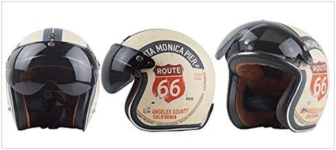 Hummingbird 3 Snap 3/4 Helmet Shield with FLIP UP Hinge for 3-Snap Motorcycle Half Open Face Vintage Motorcycle Helmets in Saudi Arabia