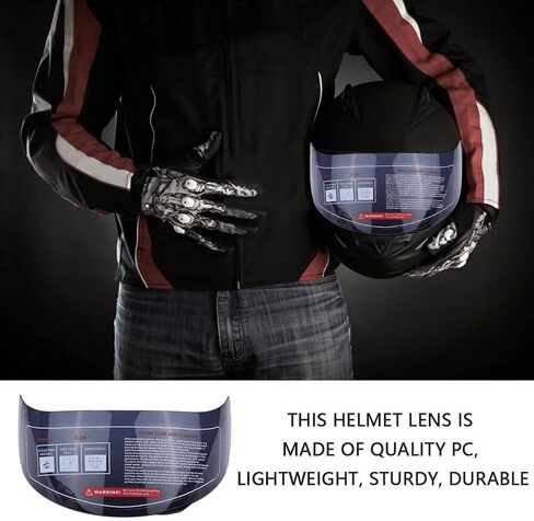 Yolispa Motorcycle Helmet Visor Lens Motorbike Wind Shield Helmet Lens Visor Shield Full Face for 316 902 AGV K5 K3SV KYPARA in Kuwait