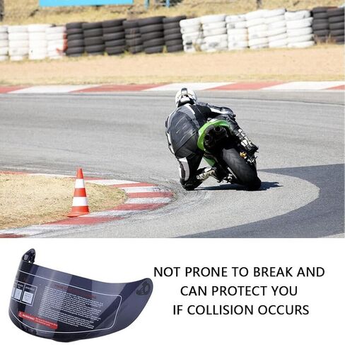 Yolispa Motorcycle Helmet Visor Lens Motorbike Wind Shield Helmet Lens Visor Shield Full Face for 316 902 AGV K5 K3SV KYPARA in Kuwait