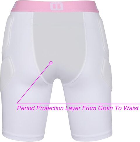 Orbis Women's Period Proof Softball Sliding Shorts, Vented & Foam Padded in Saudi Arabia