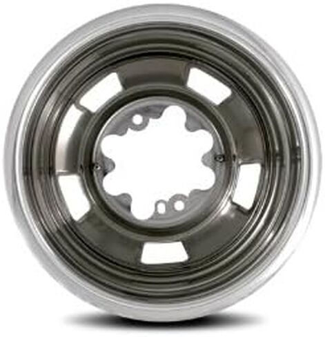 Pacific Dualies 44-2708 17" Polished Stainless Steel Wheel Simulator Front Tag Axle Kit for 2003-2014 Dodge Ram 3500/Truck RV Motorhome in Kuwait