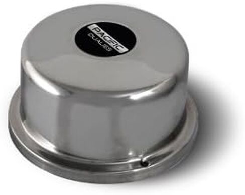 Pacific Dualies 44-2708 17" Polished Stainless Steel Wheel Simulator Front Tag Axle Kit for 2003-2014 Dodge Ram 3500/Truck RV Motorhome in Kuwait