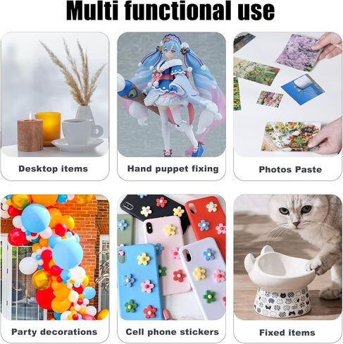 540 قطعة من معجون المتاحف من كاديا، نقاط لاصقة شفافة قابلة للإزالة، نقاط لاصقة مزدوجة الجوانب للتعليق على الحائط، لا تترك أثرًا نقاط لاصقة قوية للحرف اليدوية وديكورات حفلات المهرجانات in Kuwait