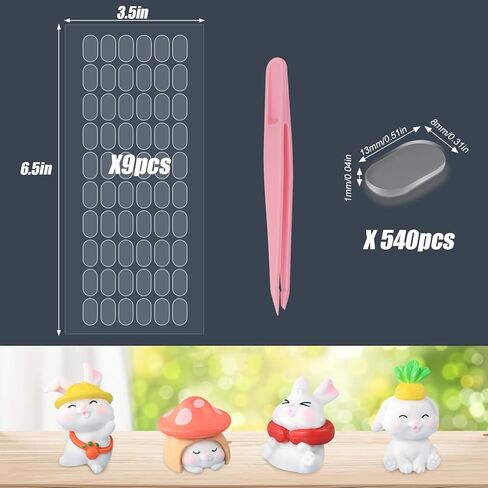 540 قطعة من معجون المتاحف من كاديا، نقاط لاصقة شفافة قابلة للإزالة، نقاط لاصقة مزدوجة الجوانب للتعليق على الحائط، لا تترك أثرًا نقاط لاصقة قوية للحرف اليدوية وديكورات حفلات المهرجانات in Kuwait