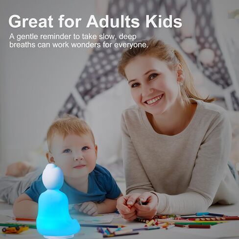 Mindfulness 'Breathing Yoga', Themoxia Guided Breathing Exercise Tool, 4-7-8 Guided Visual Meditation Breathing Light, Calm Your Mind for Stress & Anxiety Relief/Learn Deep Breathing for Adults Kids in Saudi Arabia