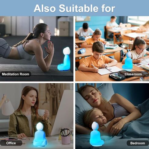 Mindfulness 'Breathing Yoga', Themoxia Guided Breathing Exercise Tool, 4-7-8 Guided Visual Meditation Breathing Light, Calm Your Mind for Stress & Anxiety Relief/Learn Deep Breathing for Adults Kids in Saudi Arabia