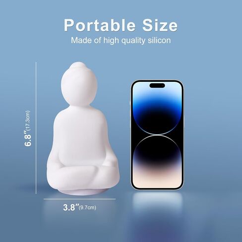 Mindfulness 'Breathing Yoga', Themoxia Guided Breathing Exercise Tool, 4-7-8 Guided Visual Meditation Breathing Light, Calm Your Mind for Stress & Anxiety Relief/Learn Deep Breathing for Adults Kids in Saudi Arabia