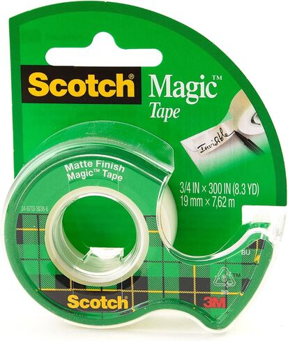 Scotch 3M Magic Tape with Dispenser, 3/4" x 300" in Saudi Arabia