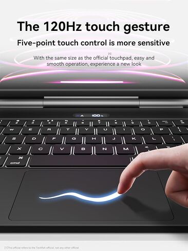 Techfish Keyboard Case for iPad Pro 12.9 (6th, 5th, 4th, 3rd Generation),Magic Keyboard for iPad Pro 12.9, Magnetic Keyboard Case with Multi-Touch Trackpad,Bluetooth Wireless Backlit,Black in Kuwait