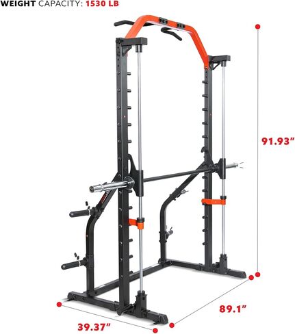 Sunny Health & Fitness Premium Squat Smith Machine Power Rack in Saudi Arabia