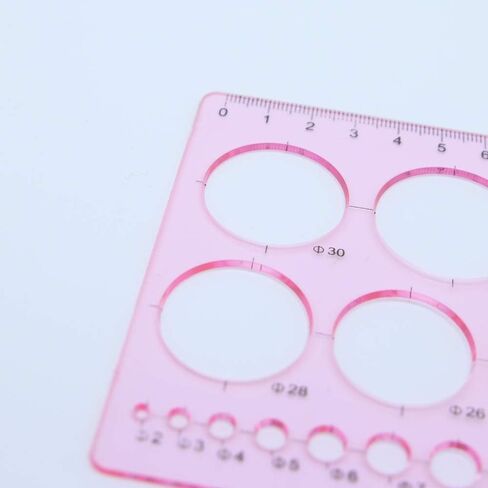 Circles Geometric Template Plastic Measuring Ruler for Office and School, Building Formwork, Drawing TPPR15089 (Blue) in Saudi Arabia