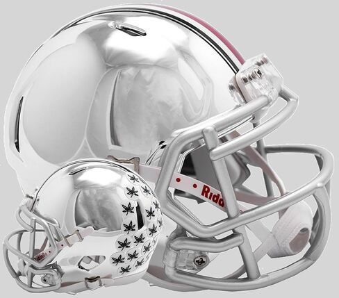 Riddell NCAA Unisex Helmet Riddell Replica Mini Speed Style Chrome Alternate in Saudi Arabia