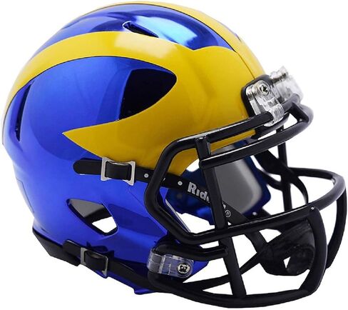 Riddell NCAA Unisex Helmet Riddell Replica Mini Speed Style Chrome Alternate in Saudi Arabia