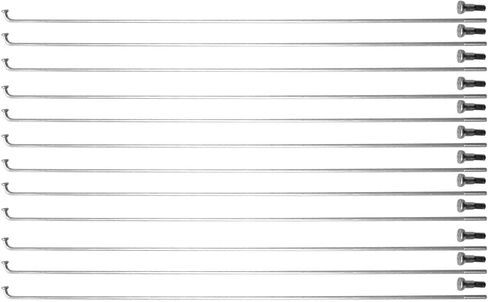 المتحدث والحلمات القياسية للدراجة J Bend - UCP Silver 14G/2mm (12 Pack)، 178mm in Kuwait