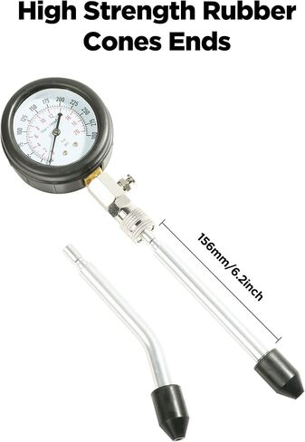 8 PCS Compression Tester Automotive,Small Engine Cylinder Test Pressure Gauge Tool Set,Petrol Engine Cylinder Compression Tester Kit,Automotive Tool Gauge for Car Motorcycle Snowmobile Petrol Engine in Saudi Arabia