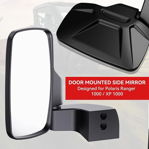 Ranger Side Mirrors Door Mounted, Esploratori UTV Side Mirrors for Full-Door Polaris Ranger Compatible With 2018-24 Polaris Ranger CREW SP XP 570 1000 2019-24 Commercial Pro XD (ONLY FOR FULL-DOOR) in Saudi Arabia