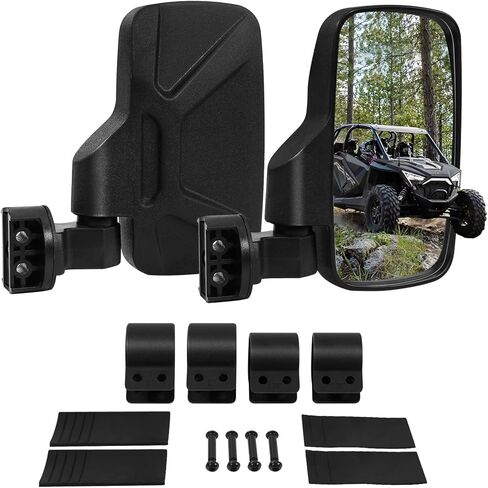 مرايا جانبية من Ranger مثبتة على الباب، مرايا جانبية Esploratori UTV لباب Polaris Ranger المتوافقة مع 2018-24 Polaris Ranger CREW SP XP 570 1000 2019-24 Commercial Pro XD (فقط للباب الكامل) in Kuwait